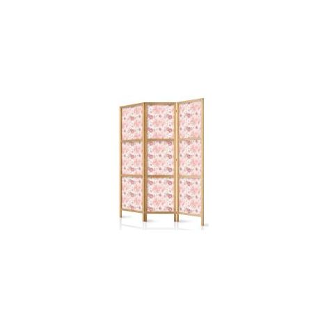Paravent japonais artgeist motif floral blanc 135x172 cm