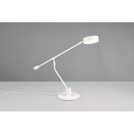 Trío Manduro lámpara de mesa blanca LED 40 cm
