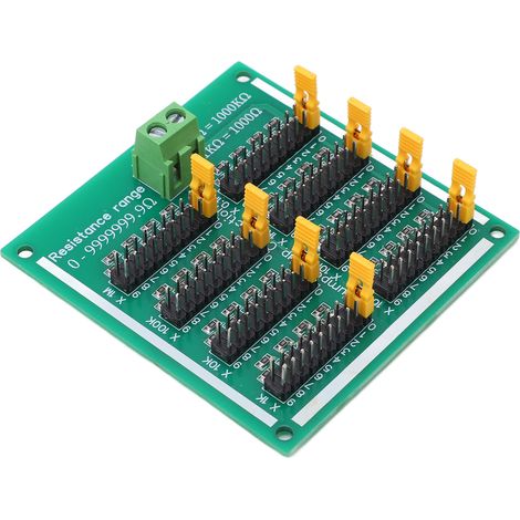 Programmierbarer Widerstand 0 bis 9999999,9 Ω, SMD-Leiterplatte mit Klemmenblöcken, 220 V, ohne DIN-Schiene, präzisionsverstellbare Platte (1/5)