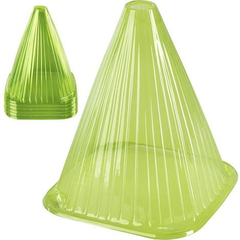 Lot de 10 chapeaux pour plantes Vert Protection des plantes contre les intempéries & les animaux Cloche de plantes en PVC Capot de protection pour plantes (1/5)
