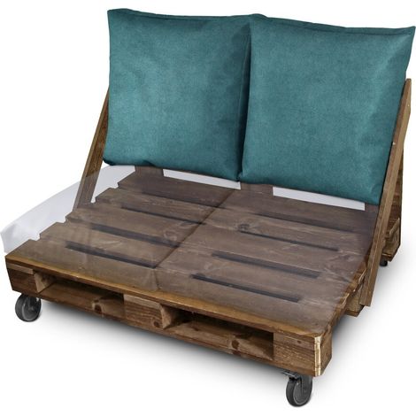 Coussin multi-usage Sol ou Dossier ou Siège pour Palette Extérieur Bleu Happers 60x60 Bleu
