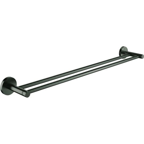 GROHE Doppel-Badetuchhalter Essentials 408021 654mm hard graphite gebürstet, 40802AL1