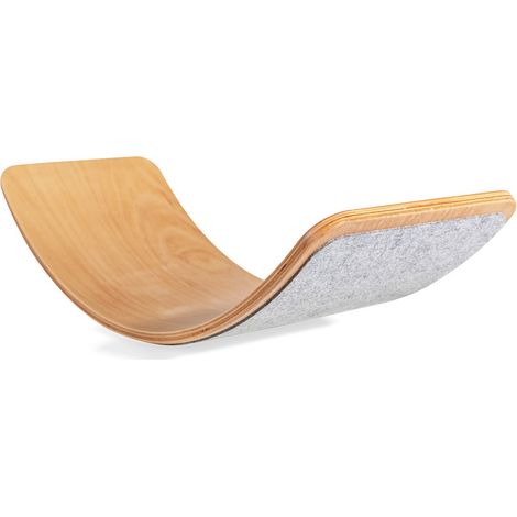 Table courbe bois marron 20x30x62cm (1/3)