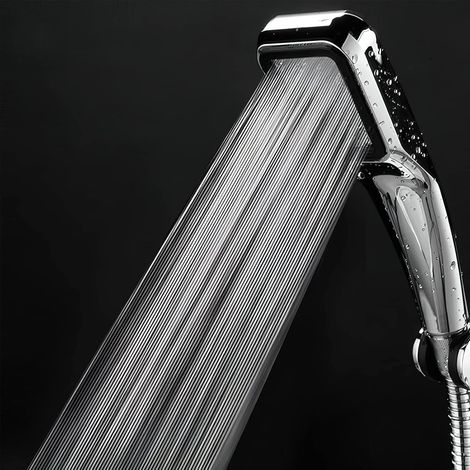 Pommeau Douche, Pommeau Douche Haute Pression Carré Pomme de Douche Puissante de Remplacement Réglable Universelle, Jet Puissant Encastrable pour Carrelage de Baignoire(Argent, one size) (1/5)