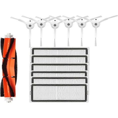 Accessoires pour aspirateurs Roborock S5, S50, S6 Pure, E4, Mi Robot et Xiaomi Mijia 1s : kit de pièces de rechange pour brosse latérale rotative (1/5)