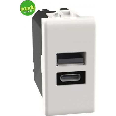 Modulo caricatore da incasso Bticino Matix USB Charger Tipo A+C 20W