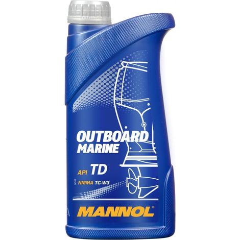 MANNOL 2T ACEITE MEZCLADO MARINO PARA MOTORES FUERABORDA TC-W3 API TD 1L (7207) (20) (1/2)