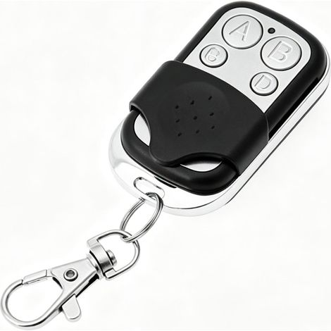 XTRELAMP-Lot de 2 télécommandes sans fil 433 MHz programmable pour clôture automatique – 2 canaux – porte-clés intégré (1/3)