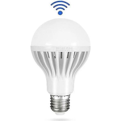 Ampoule LED 3W 5W 7W 9W 12W avec détecteur de son, alimentation AC 220V-240V, allumage automatique intelligent, idéale pour escalier, couloir ou veilleuse. (1/5)