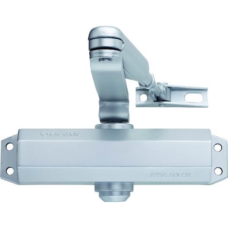 Vachette – Ferme-porte DC 110 – Force de fermeture 3 – Bras compas – Pour portes jusqu'à 60 mm d'épaisseur – Blanc – Design élégant