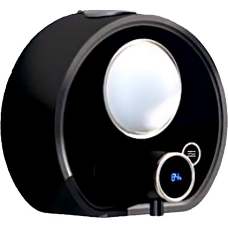 Soavoa Distributeur Savon Automatique Mural Sans Perçage Rechargeable USB pour Salle de Bain et Cuisine Noir 1 Pièce (1/4)
