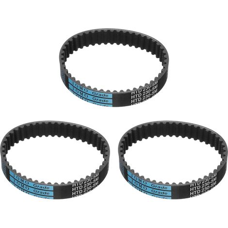 3pcs HTD-5M Rubber Timing Belt, 46 Tooth Closed Loop Synchronous Drive Belts for 3D Printer Pulleys, 230x15x3.6mm (Length x Width x Height) (1/5)