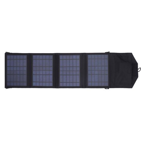 Chargeur solaire pliable portable à double sortie USB 0-2 A haute efficacité pour extérieur 5 V (1/5)