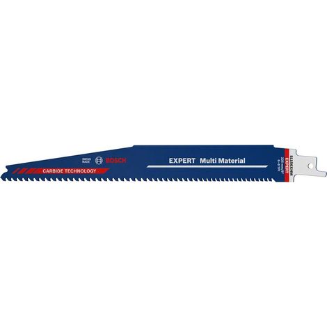 Expert 225 mm BOSCH Hartmetall-Säbelsägeblatt für Holz und Metall S1156XHM - 3 Stück - 2608900392