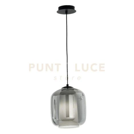 SOSPENSIONE BONNIE 2 VETRO FUME' 1 LUCE ATTACCO E27 D.22CM H.26CM