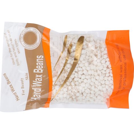 300g Pastilles de cire dépilatoire bas point de fusion, haricot de cire fine pour corps, blanc laiteux, peau douce (1/5)