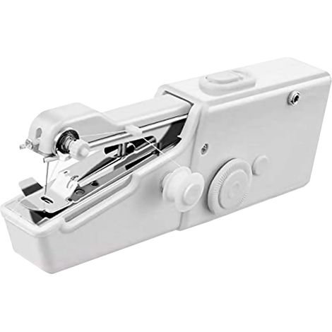 Mano Mini Tragbare Elektrische Nähmaschine für Anfänger, ABS Weiß, 8 Fäden und Zubehörset (1/5)