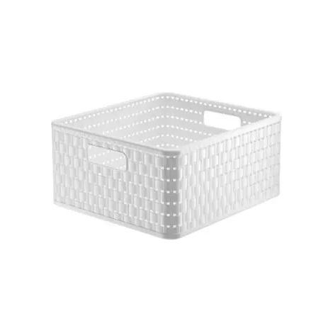 Cesta de almacenamiento Rotho country apilable 14 litros
