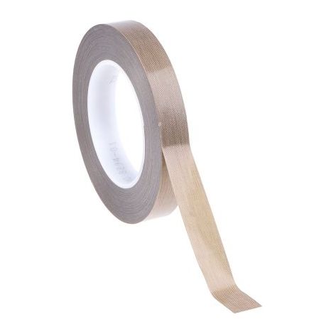 Ruban Téflon, 19.1mm x 0.21mm 3M Marron, Scotch 5453, +260°C ( Prix pour 1 )