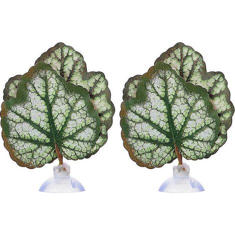 2 pièces de lit de feuilles pour aquarium (1/3)