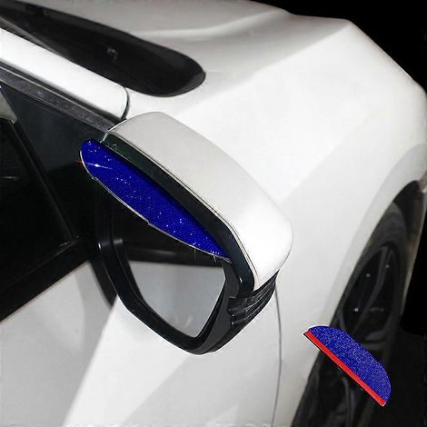 autocollant en PVC pour rétroviseur de voiture, protection anti-pluie, accessoire intérieur de voiture brillant pour femme (1/5)
