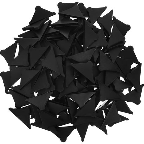 100 Pièces Lot D'angles De Protection Triangulaires en Plastique pour Feuilles De Verre Bord Étagère Miroir Protection Et Emballage (1/5)