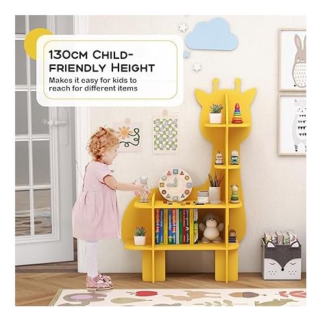 4-Tier Toy Storage Organizer with Open Storage Shelves & Anti-Toppling System (1/5)