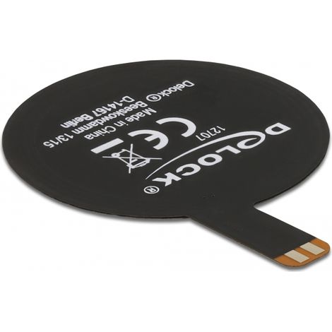Delock Antena NFC 13,56 MHz SMT FPC redonda interna autoadhesiva negra