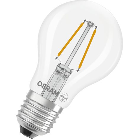 OSRAM Lampe LED  forme étoile A15 filament, 2700 K blanc chaud, 1 W, E27, transparente, 136 lm, 15 000 h, pour petits luminaires, éclairage général