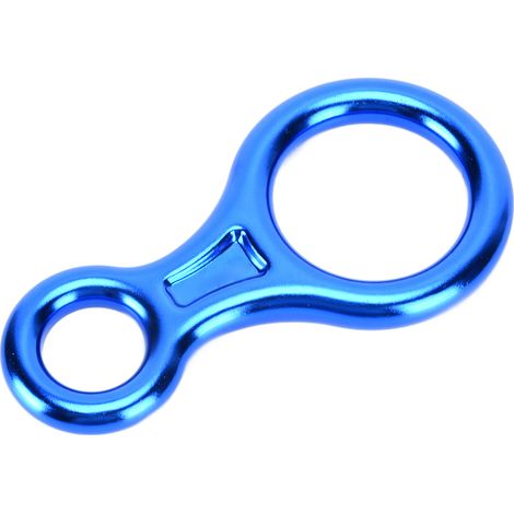 Descendeur en Forme de 8 en Alliage Léger 45KN, Bleu pour Arboriculture et Alpinisme (1/5)