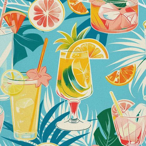 Outdoor-Dekostoffe Oxford - Motiv Cocktail DX8428 (1/5)
