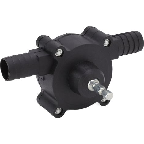 Pompe de transfert électrique auto-amorçante pour perceuse, usage domestique intensif, pour eau, huile et fluides (1/5)