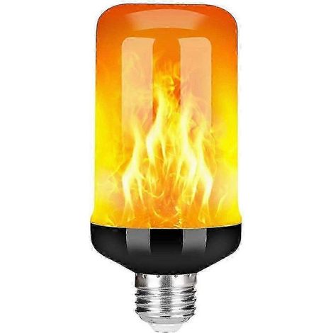 Lampadina LED fiamma effetto E27, lampada decorativa effetto della fiamma realistico, lampada, decorazione festiva, nero-B (1/5)