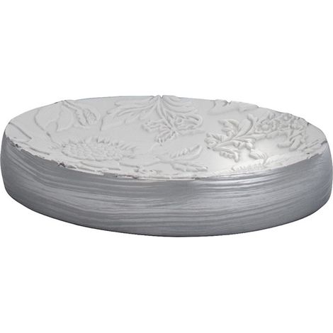 DAMASCO PORTASAPONE BIANCO/ARGENTO (1/3)