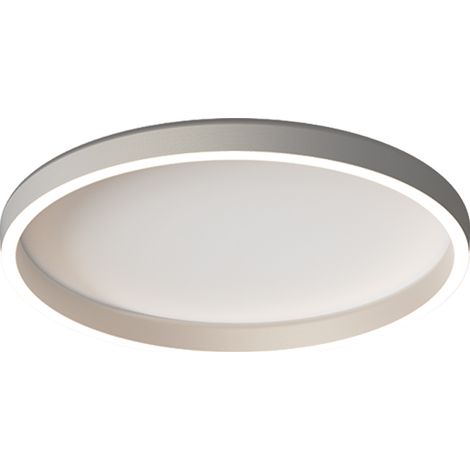 Plafonnier LED D590 38W CCT IRC90 Variable Argent Brossé ZAMBELIS 25165 - Switch 2700-3000-4000K