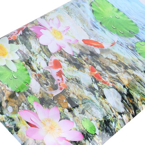 Papier Peint Aquarium Décoration Fond Poissons Koi Étang en PVC 122x50CM - AUTRES (1/5)