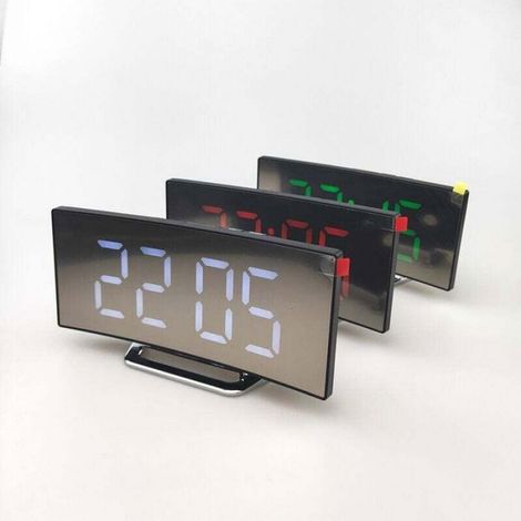 Horloge électronique de surface créative grand écran LED horloge -rouge (1/5)