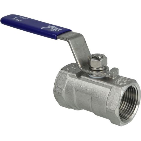 Robinet à bille 1’’ FF/FF 1 élément inox réduit