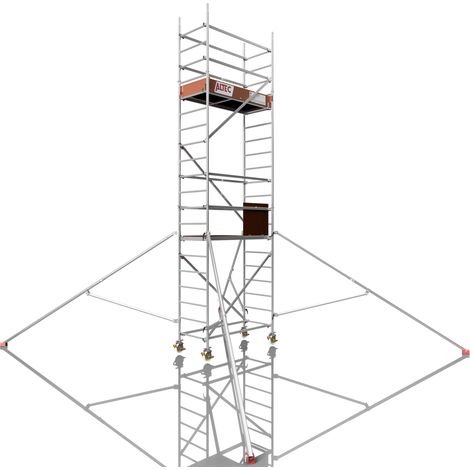 Rollfix 2.0 600, Arbeitshöhe 6m, inkl. Rollen (Ø150mm) & Dreieckausleger