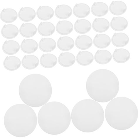 Bouchons trous de meubles GLEAVI en plastique blanc armoires (1/5)