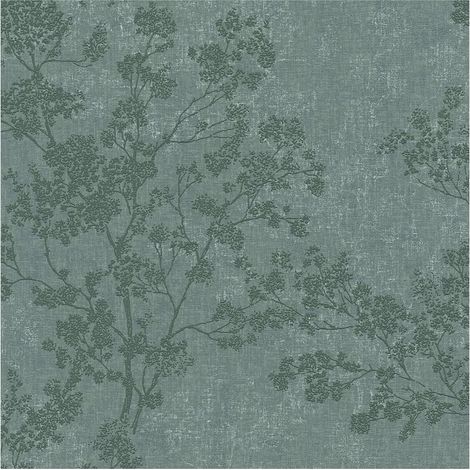 Nature wallpaper wall Profhome 373973 non-woven wallpaper slightly textured with nature-inspired pattern matt green 5.33 m2 (57 ft2)