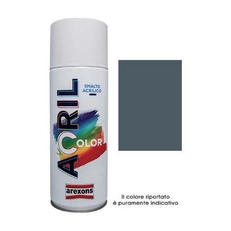 Smalto Spray Acril Color Arexons Grigio Grafite Ral 7024 400 ml 6 Pezzi