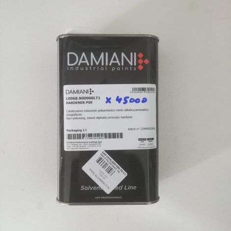 Damiani 1lt catalizzatore ps9 per vernici poliuretaniche