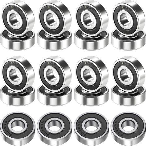 20 Pièces Roulement à Billes 6000 2RS, Roulement a Bille 10x26x8mm Double Blindage Roulement pour Bricolage/Tours/Moteurs/Imprimantes 3D/ Fraiseuses/Divers Appareils Mécaniques (1/5)