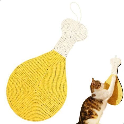 Grattoir Chat, Griffoir Chat Canapé, Griffoir Mural en Forme de Patte de Poulet, Grattoir Mural Chats à Poser Au Sol ou à Accrocher Au Mur comme Gratter pour Chats, 43 × 22 Cm (1/5)