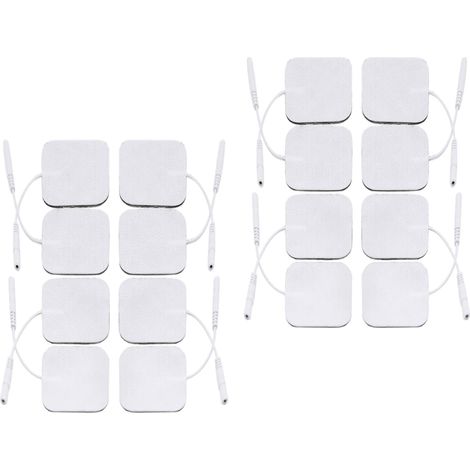 16 Électrodes , Auto-adhésives 5x5 cm, Connecteur 2 mm, Réutilisables, Pour électrostimulateur (1/5)