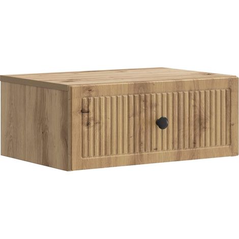 Armadio da Notte Rovere Artigianale 49 x 34,5 x 20 cm vidaXL