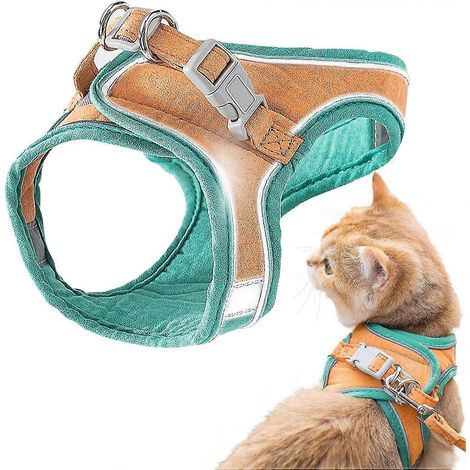 Katzengeschirr und Leine, bequeme Katzenlaufjacke mit Leine