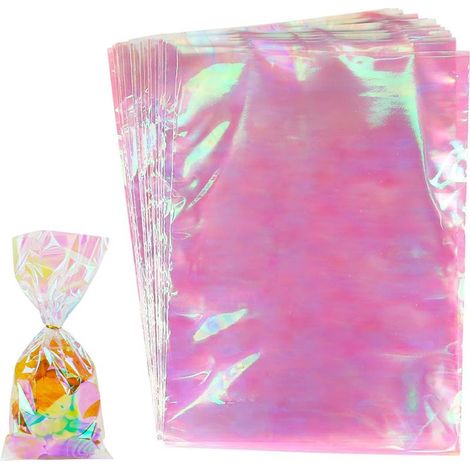 100 sachets à bonbons irisés double face - Parfaits pour emballer des bonbons en cadeau-127178MM (1/5)