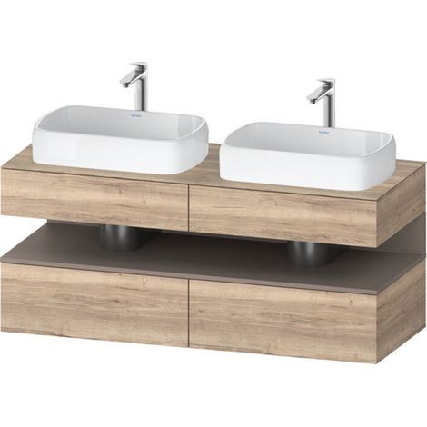 Duravit Collection One Meuble sous-vasque sur console, 2 tiroirs,